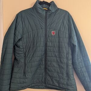 FJallraven Jacket Womans large green Polyamide Expedition X-Latt Full Zip Filled
